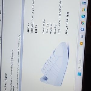 Womens white Adidas sneakers